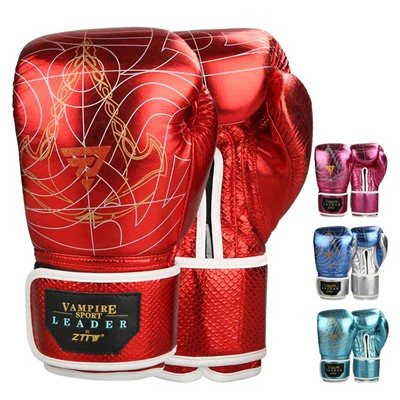Shiny Leather Hides 14oz Boxing Gloves