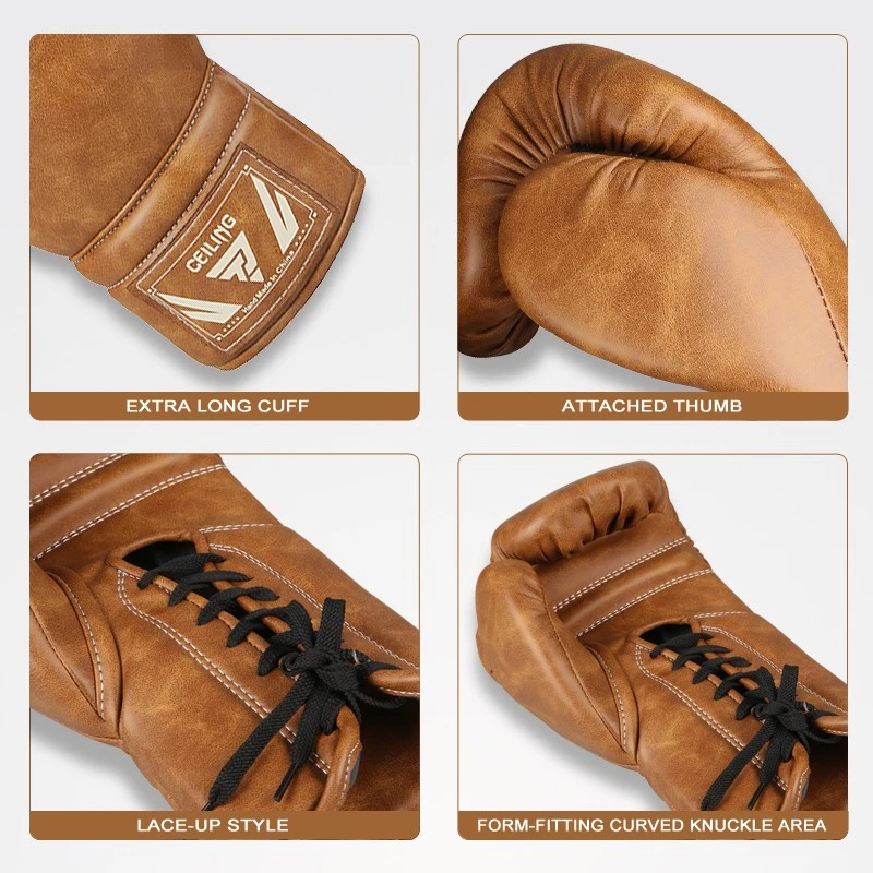 pro lace up boxing gloves