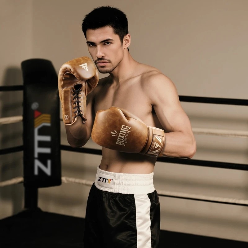 lace up sparring gloves