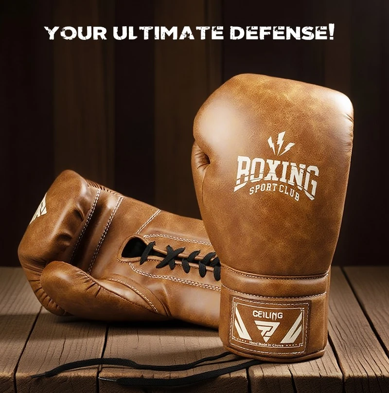 tie up boxing gloves