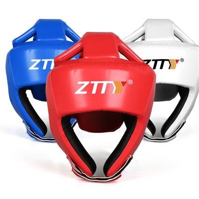 PU Leather Boxing Helmet
