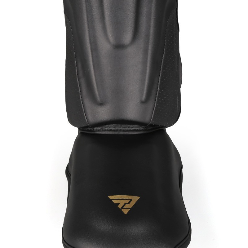 Zhengtu Black Gold Muay Thai Kickboxing Shin Guards Support Customization